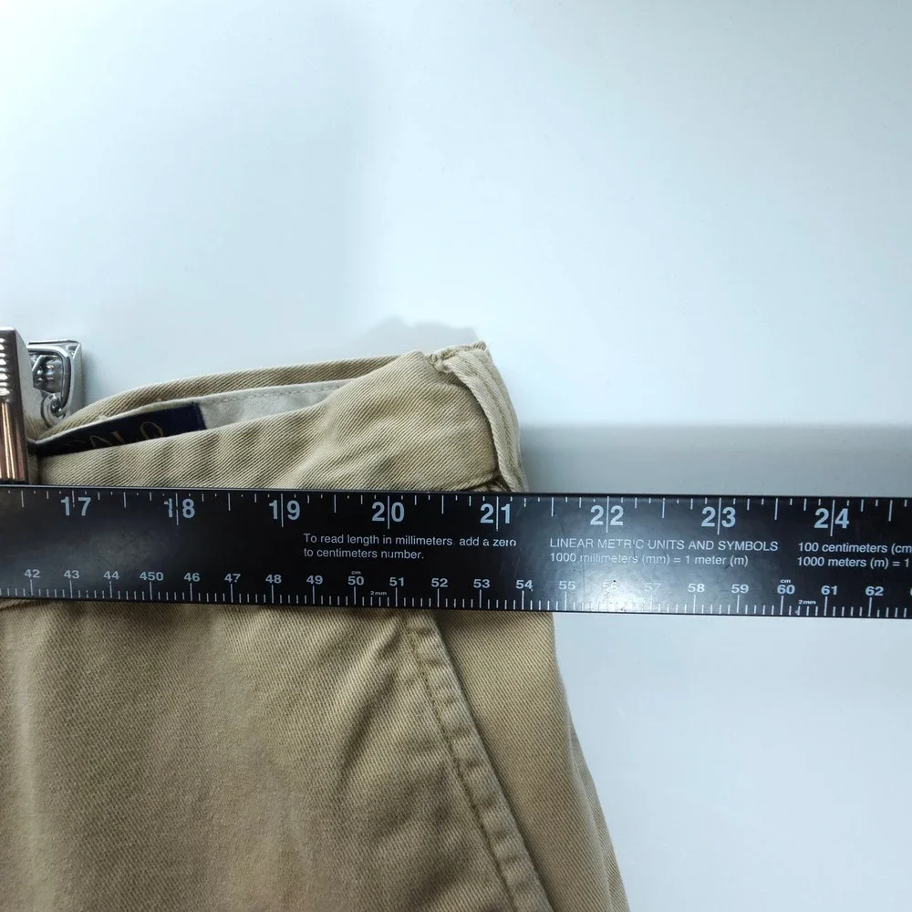 Polo Ralph Lauren Chino Pants Mens 44x30 Tan Classic Fit Cotton Streetwear